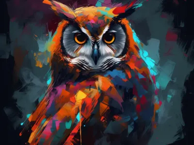 Painting Of An Owl